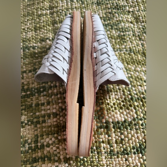 Espíritu Red Leather Slide Sandals New, Size 8. / Summer, Huaraches, Beach - Picture 3 of 5